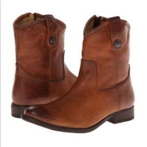 Frye Melissa Short Boot in Cognac - 8